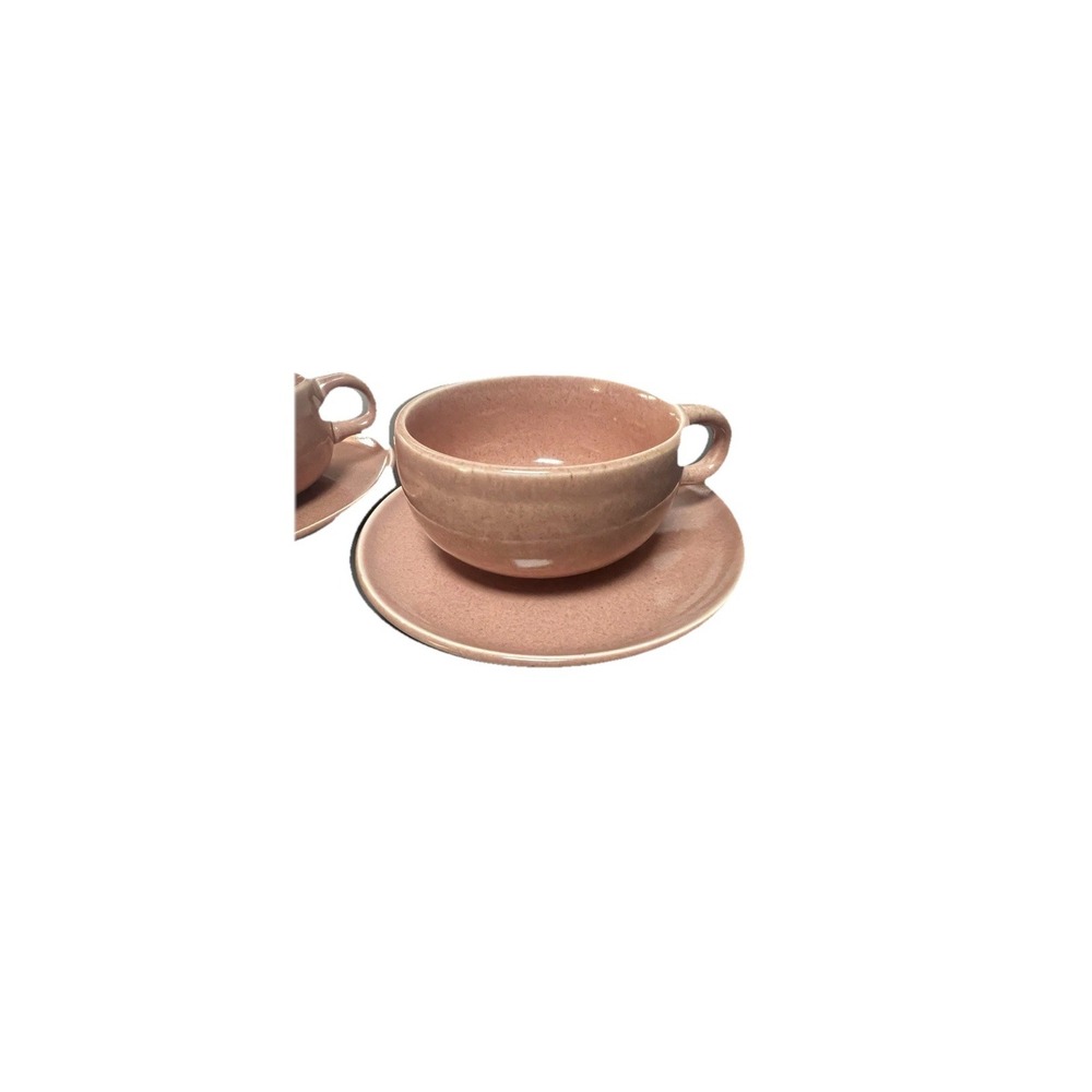 Russel Wright by Steubenville American Coral Cup & Saucer - Set Of Two - Picture 3 of 9